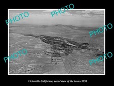 Victorville California Aerial View Of The Town c1950 Old Large Historic Photo picture