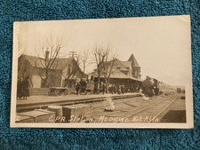 RPPC Medicine Hat Railroad Station Depot Alberta Canada Posted c1910 Milne Photo picture