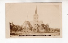 circa 1910 Real Photo Postcard / RPPC, M.E. Church, Minneapolis Kansas picture