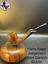 Vintage Hans Aage Jorgensen Bent Danish Dublin Tobacco Pipe picture