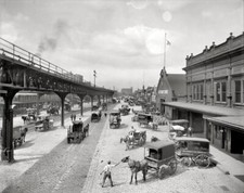 Photo Vintage Old Philly Philadelphia circa 1908. Delaware Avenue picture