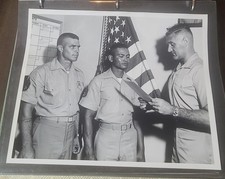 Vintage USMC Photo 1965 Camp Pendleton Marines Ceremony Original Print Vietnam E picture