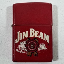 2004 Zippo Jim Beam Logo Red Matte 20634 G04 USA Lighter picture