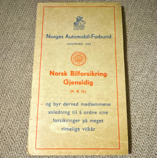 Vintage Nord-Norge (north Norway) Road Map 1961 Norwegian Automobile Federation picture