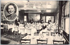 c1950's Hildegard's Chicken Dinner Inn Restaurant Seattle Washington WA Postcard picture