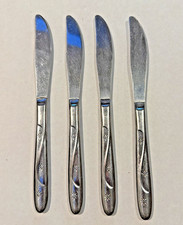 VTG Mid Century 1950s Lot 4 Americana Atomic 3 star Starburst Dinner Knives picture