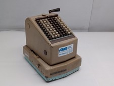 Vintage 1950-60s Burroughs Protectograph Check writing machine, in working order picture