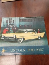 Vintage original 1957 lincoln  brochure picture
