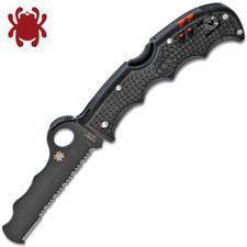 Spyderco Assist Rescue VG10 Black Combo Blade Black FRN Handles Breaker C79PSBBK picture