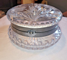 Antique Pairpoint Viscaria Cut Glass Dresser Jewelry Box Large 6