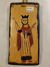 Vintage 1986 St. Saint Juan Nepolalans Folk Art Painting on Wood by TM picture