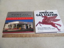 (2) BOOKS ON VINTAGE GAS STATIONS, PUMP & CIRCUMSTANCE & AMERICAN GAS STATION. picture