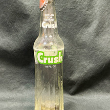 Orange Crush 10 fl oz Clear Glass Soda Bottle Return for Deposit picture