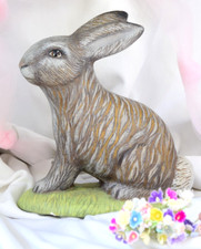 Silver Gray Ceramic Easter Bunny / Rabbit picture