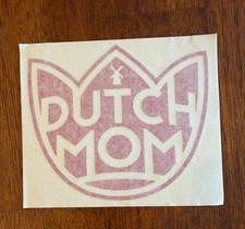 Dutch Bros decal Dutch Mom  Red Vintage Sticker picture