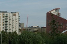 Photo A2 View of Olympic Village apartments, Westfield car park and the  c2014 picture