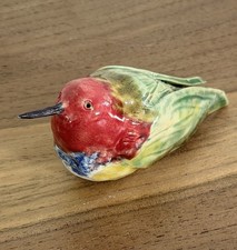 Ceramic Hummingbird Hand Painted Glazed  Nature Outdoor Wildlife Bird picture
