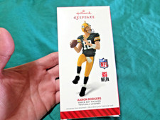 2014 Hallmark Keepsake Aaron Rodgers Green Bay Packers football ornament. picture