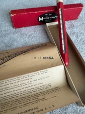 Vintage Mile‑O‑Graph Mileage Measurer w/ Box & Instructions – Road Map Tool MCM picture