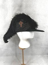 antique hat chapeau ostrich feathers Knight Templar fraternal parade original  picture