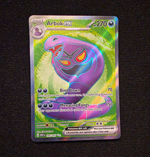 Pokémon TCG Arbok ex 185/165 SV Scarlet & Violet 151 Ultra Rare Full Art Holo picture