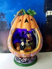 Jim Shore Halloween BUBBLE, BUBBLE, WE LOVE TROUBLE Witch Diorama, Spell, Brew picture