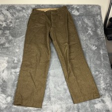 Vintage 40s US Army Wool Field Trousers 35 UCW 1-55 Fly Button picture