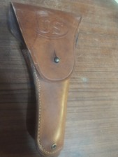 Vintage WWII U.S. Army M1916 Sears 1942 Leather Holster, Colt 1911 .45 Auto picture