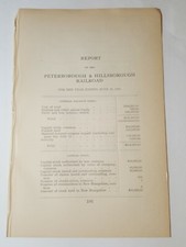 1906 train document paper Petersborough & Hillsborough Railroad NH A.W. Sulloway picture