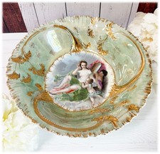 Ackermann Fritze Royal Vienna Art Nouveau Bowl Boucher Toilette of Venus Beehive picture
