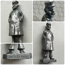 VINTAGE Pewter Old Salty Sea Captain Nautical Figurine Paperweight 8oz RARE 80s picture