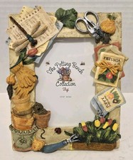 Vintage 1998 Figi Graphics Garden 3D Resin Picture Frame 3.5