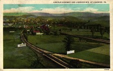 Lincoln Highway Pennsylvania - Lincoln Highway and Ligonier Mts. 1928 picture