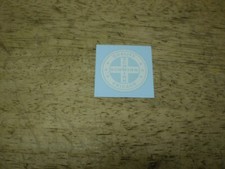 Schwinn Quality Round White Seat Tube Bicycle Decal Later 1970's 1980's picture
