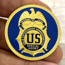 DEA UNITED STATES DRUG ENFORCEMENT ADMINISTRATION Special Agent Challenge Coin picture