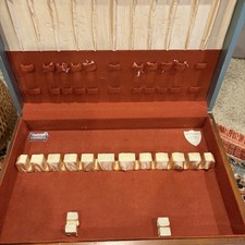 Vintage 1881 Rogers Oneida Silversmiths Wood Silverware Chest - Anti Tarnish picture