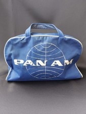 Vintage 1960s Pan Am NATCO Flight Bag Carry On Airline Travel Luggage USA picture