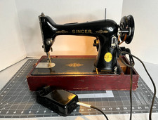Vtg 1940s Singer Sewing Machine With Pedal Tested Runs As Is Sell Restoration picture