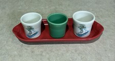 Fiesta Christmas Shot Glass Set-New-Fiestaware-Christmas Skates picture
