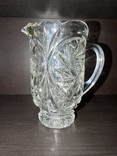 Vtg Yugoslavian Crystal Pitcher 24% lead Kristal Zajecar Crystal picture