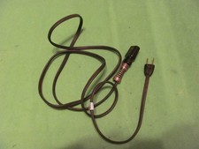 Vintage GE 2 Prong Black 5A 250V 10A 125V 6' Heater Cord Type HPN AED. picture