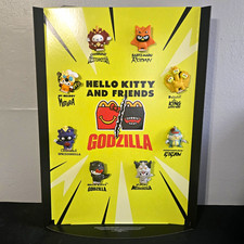2026 McDonalds Hello Kitty Godzilla Happy Meal Store Display Complete Set NEW picture