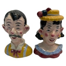 Enesco Rare Salt & Pepper Shakers VTG Vintage Four Eye Made Japan picture