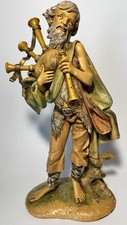 VTG Rare Fontanini Joshua with Bagpipes Figurine 12