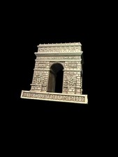 Vintage Arc De Triomphe Metal Statuette Paperweight Paris France Made In France  picture