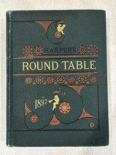 Harper’s Round Table 1897 Complete 52 Issues Antique Bound Volume picture