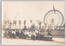 Original 1904 St. Louis World's Fair Ferris Wheel Miniature Railway Photograph picture
