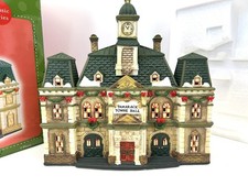 Santa's Workbench Christmas Village Classic Series Tamarack Towne Hall 2002 picture