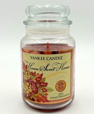 Yankee Candle Home Sweet Home Collector's Edition Jar Candle 2011 22 oz Red picture
