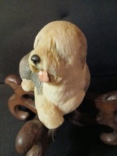 Vintage Charmstone-Shaggy Dog Figurine- Stone- 4